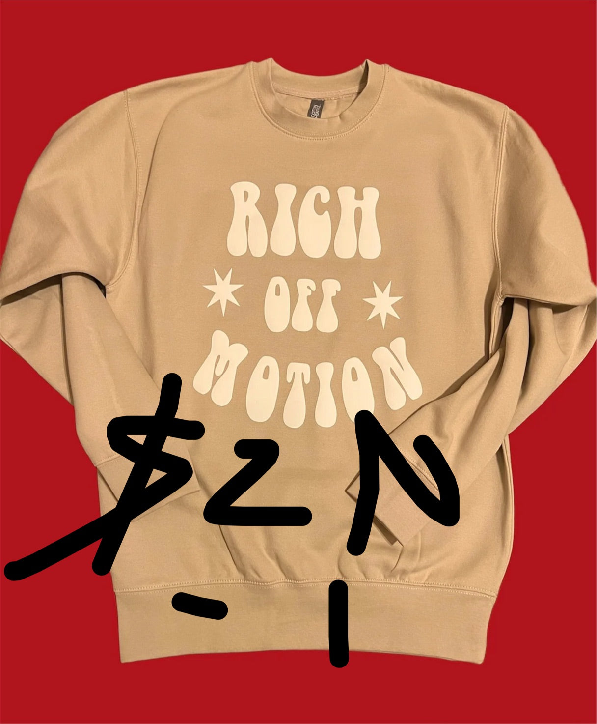 Rich off motion sweater